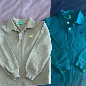 Kids Polo Shirts - Green and Teal